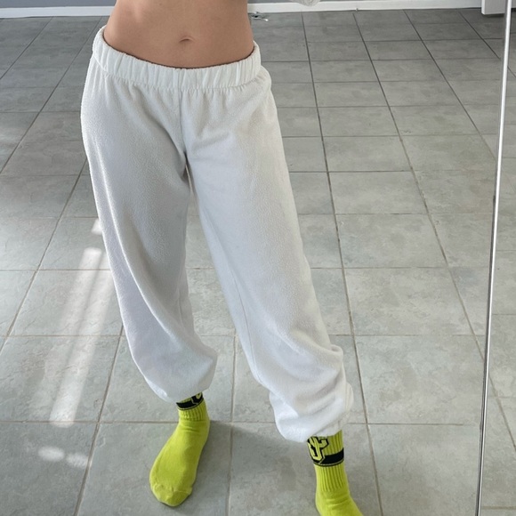 SZM - Laina Rauma teddy 24 sweatPants white loungewear lightly used - Picture 1 of 11